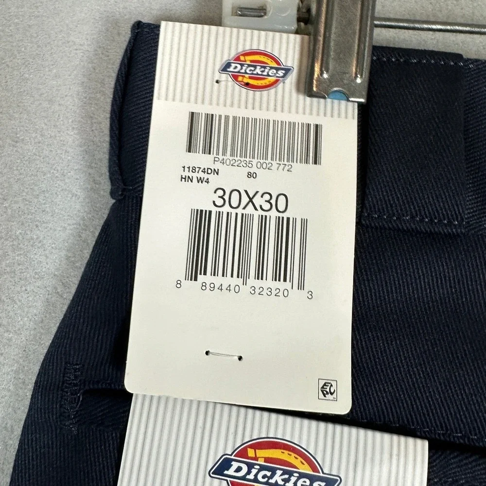 NEW Dickies 874 Work Pants Mens 30X30 Dark Navy Flex Original Fit Flat Front